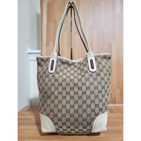 Authentic GUCCI Monogram Medium Princy Tote Off White - Picture 12 of 12